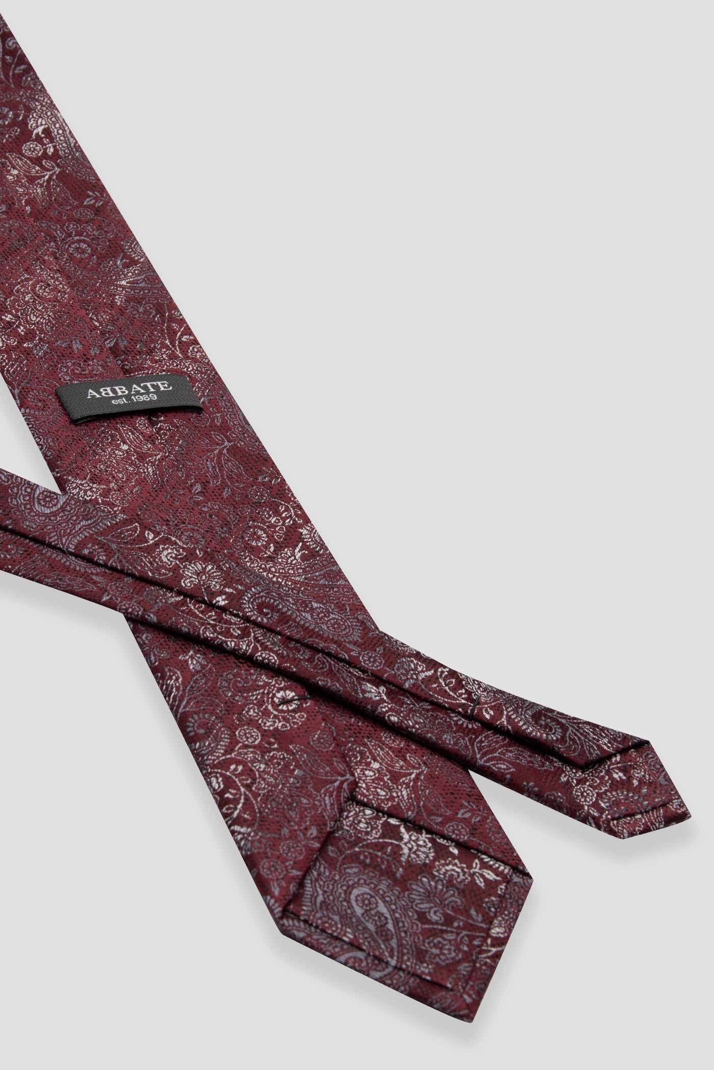 Abbate Kravat 8 cm Mikrofiber Polyester Kırmızı Erkek Desenli Kravat