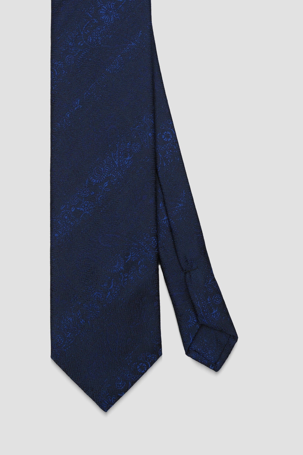 Abbate Kravat 8 cm Mikrofiber Polyester Mavi Erkek Desenli Kravat