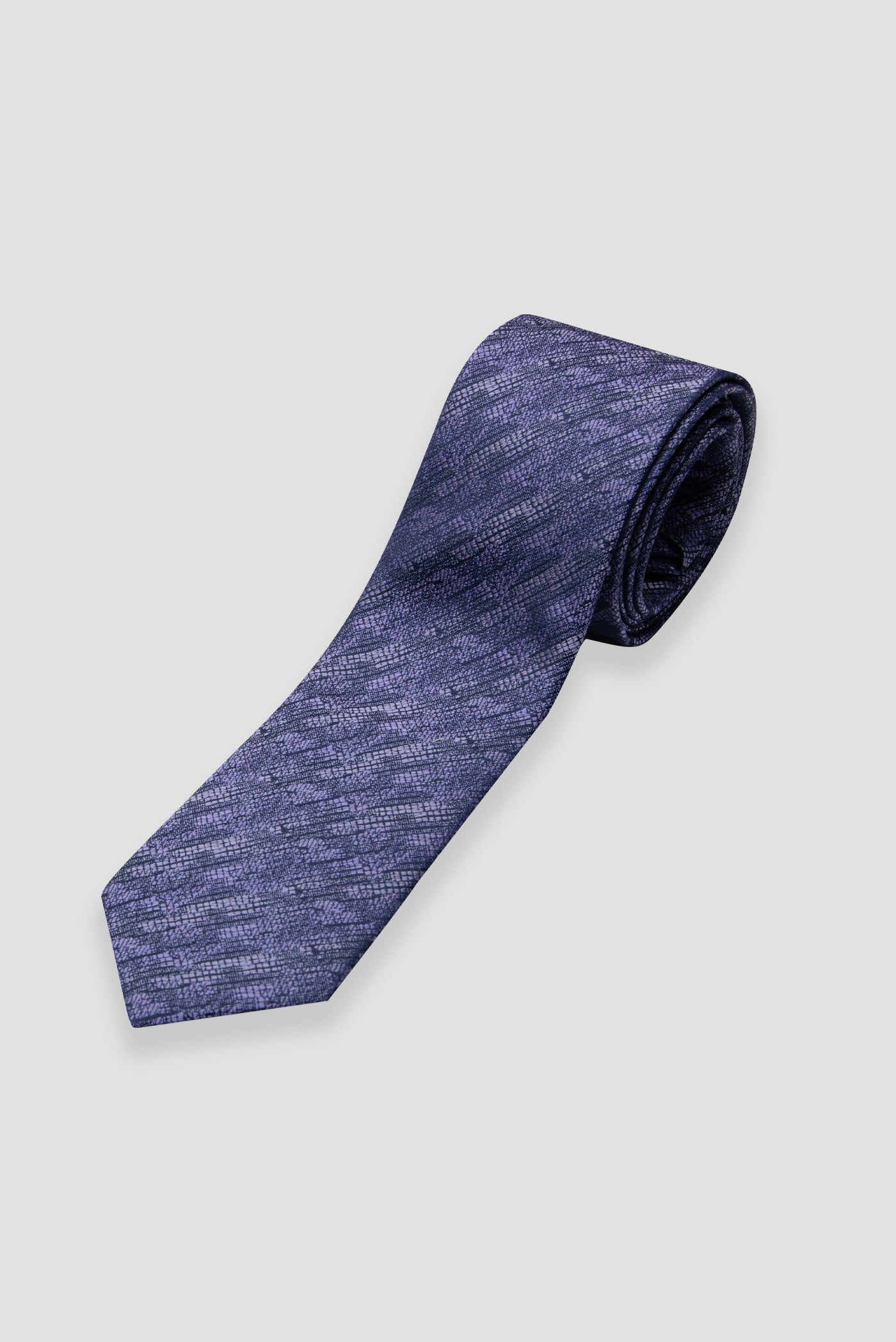 Abbate Kravat 8 cm Mikrofiber Polyester Mor Erkek Desenli Kravat