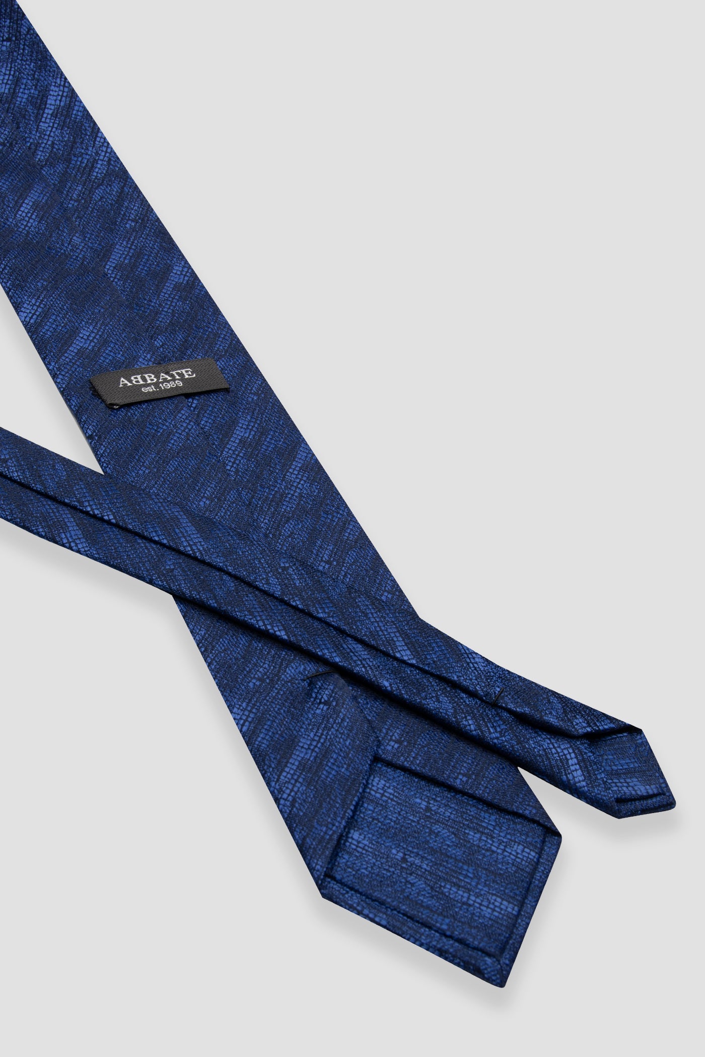 Abbate Kravat 8 cm Mikrofiber Polyester Lacivert Erkek Desenli Kravat