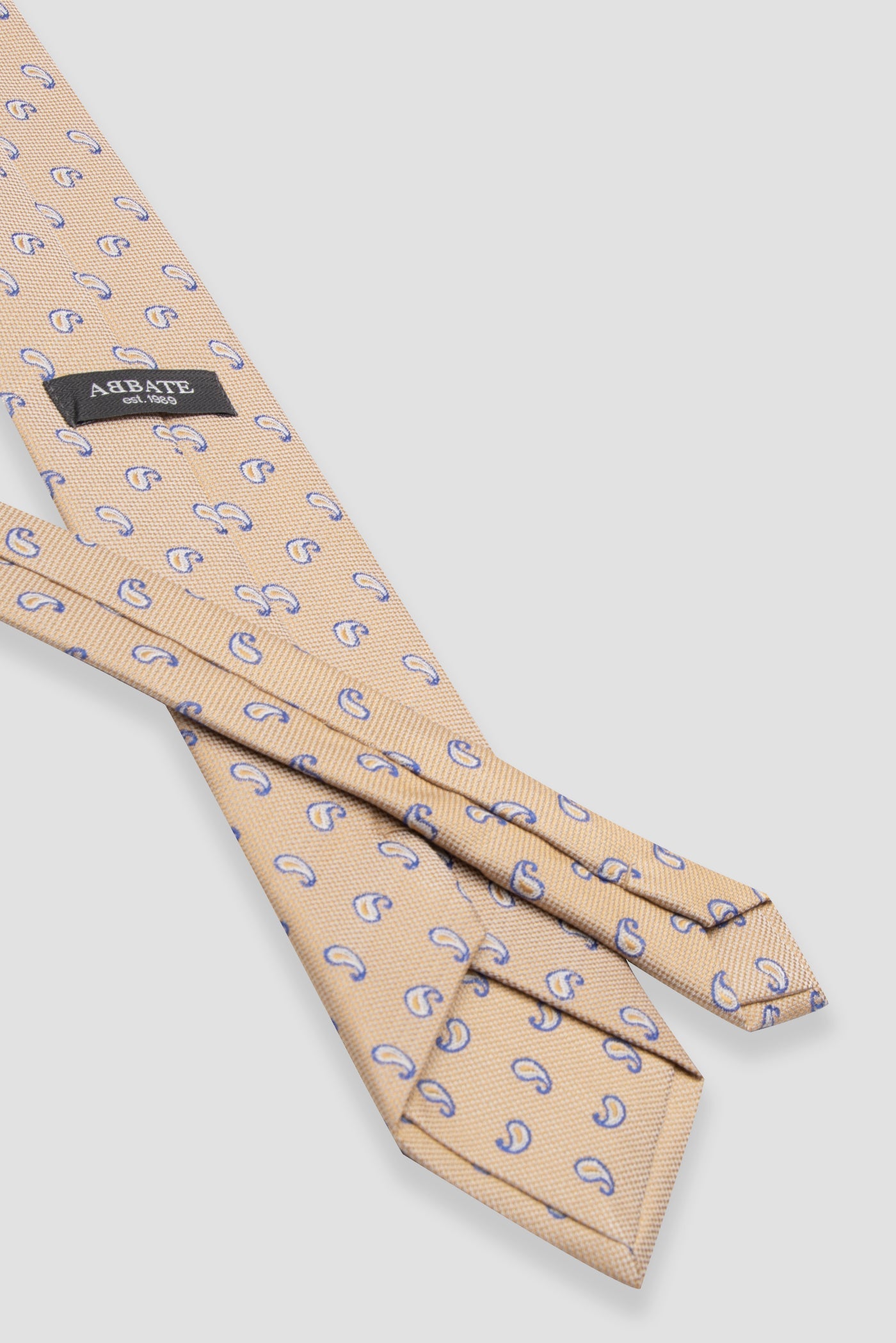 Abbate Kravat 8 cm Mikrofiber Polyester Sarı Erkek Desenli Kravat