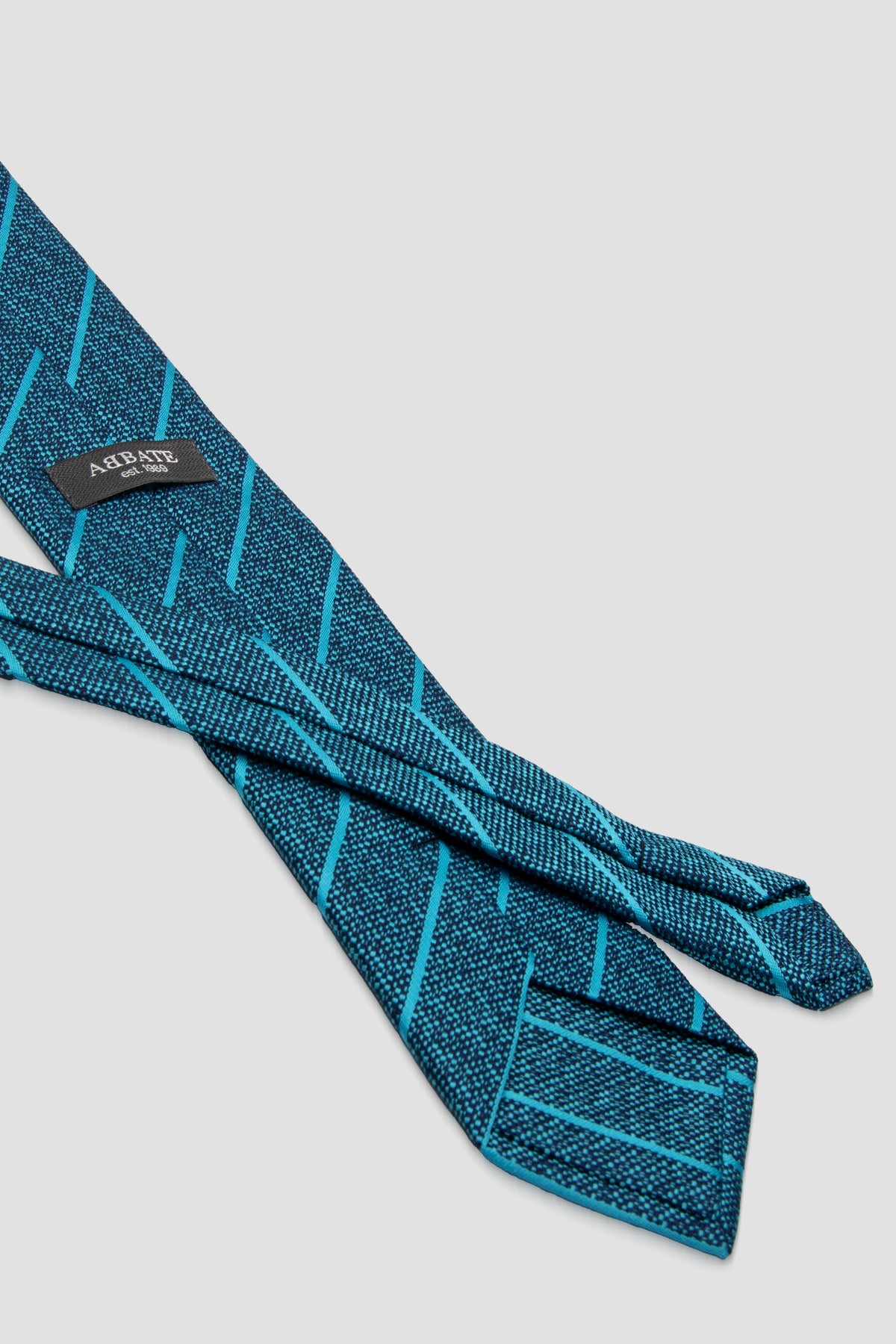 Abbate Kravat 8 cm Mikrofiber Polyester Mavi Erkek Desenli Kravat