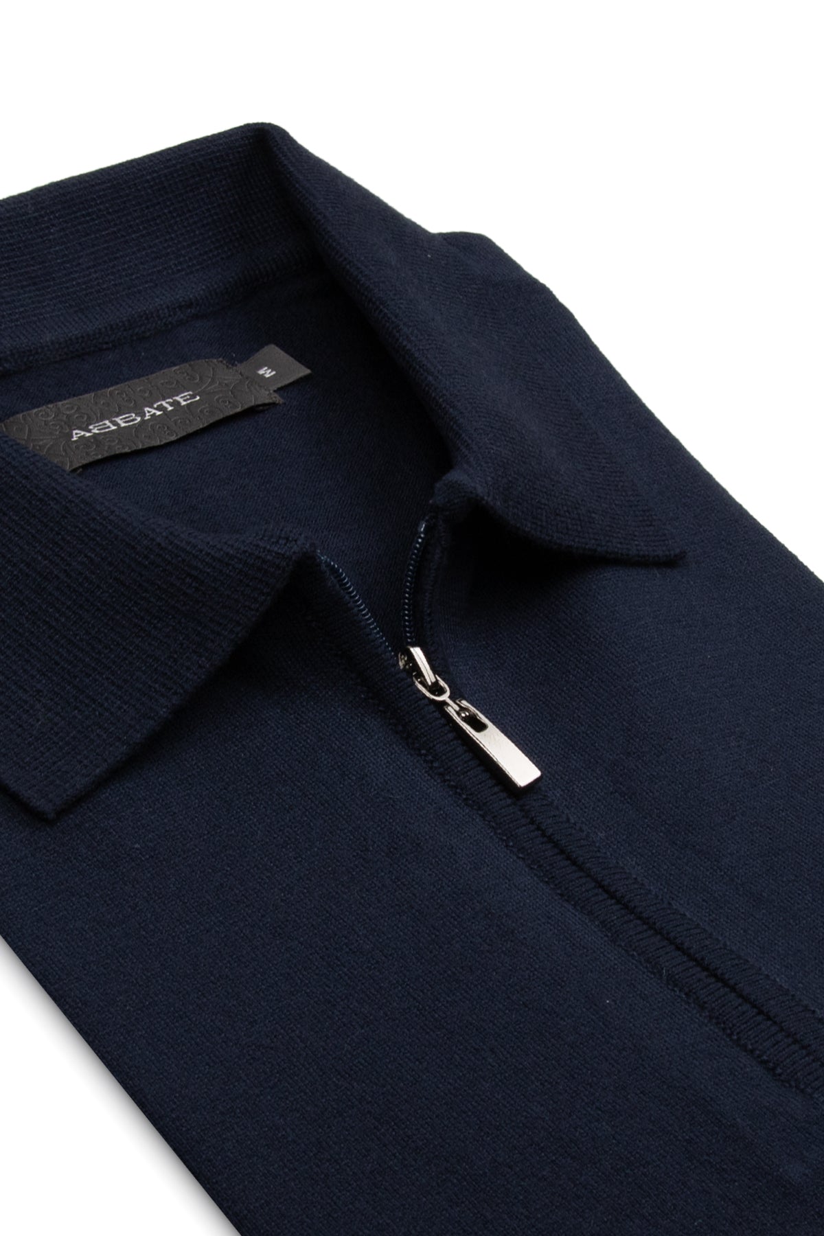 Abbate Mono Triko Polo Kaşmir Karışımlı Modern Fit Lacivert Polo Yaka Erkek Düz Polo Shirt