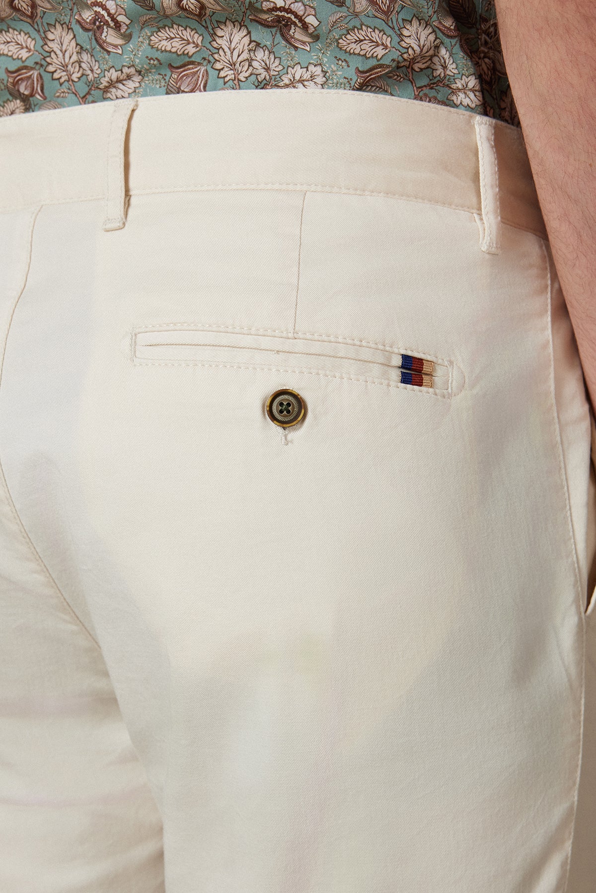 Abbate Chino Twill Pamuk Karışımlı Regular Fit Krem Erkek Düz Pantolon