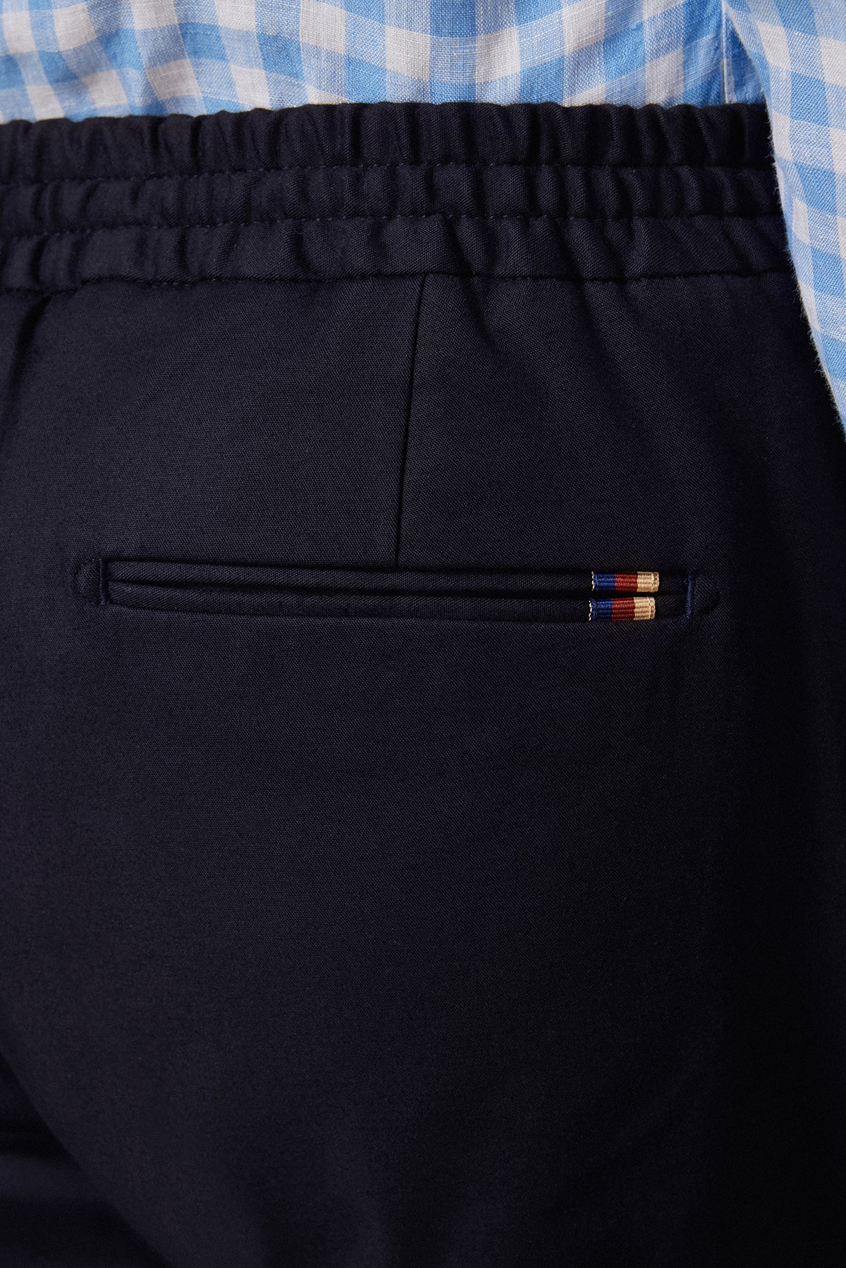 Abbate Soft Dokuma Pamuk Karışımlı Tailored Fit Lacivert Erkek Düz Pantolon