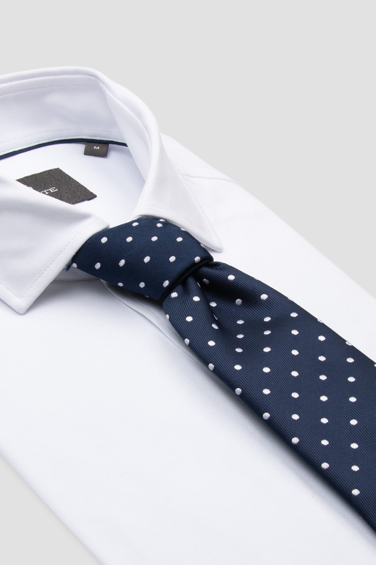 Abbate Stefano Jersey Pamuk Karışımlı Comfort Fit Beyaz Klasik Yaka Erkek Düz Gömlek