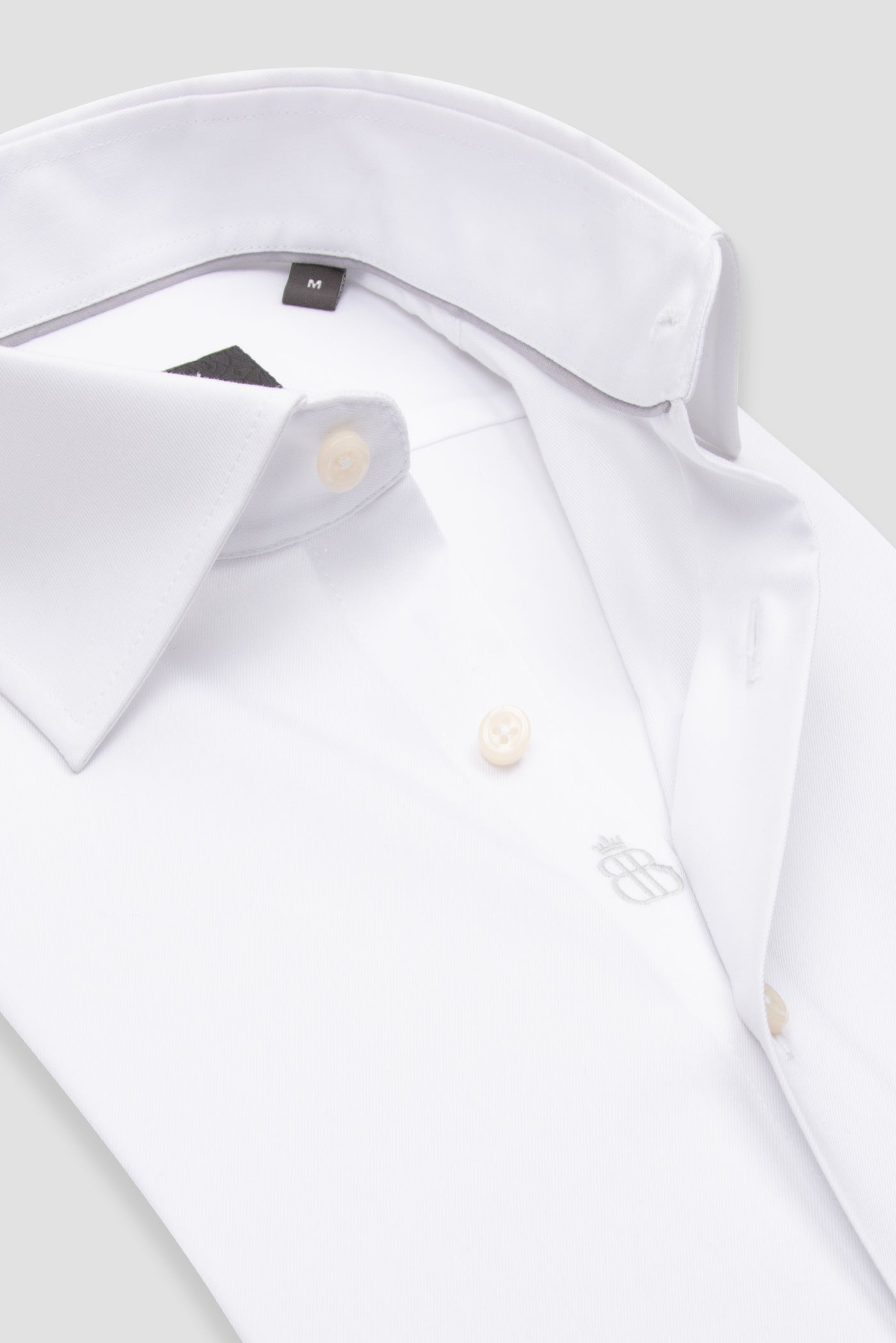 Abbate Fabio Non Iron Twill Pamuklu Comfort Fit Beyaz Klasik Yaka Erkek Düz Gömlek