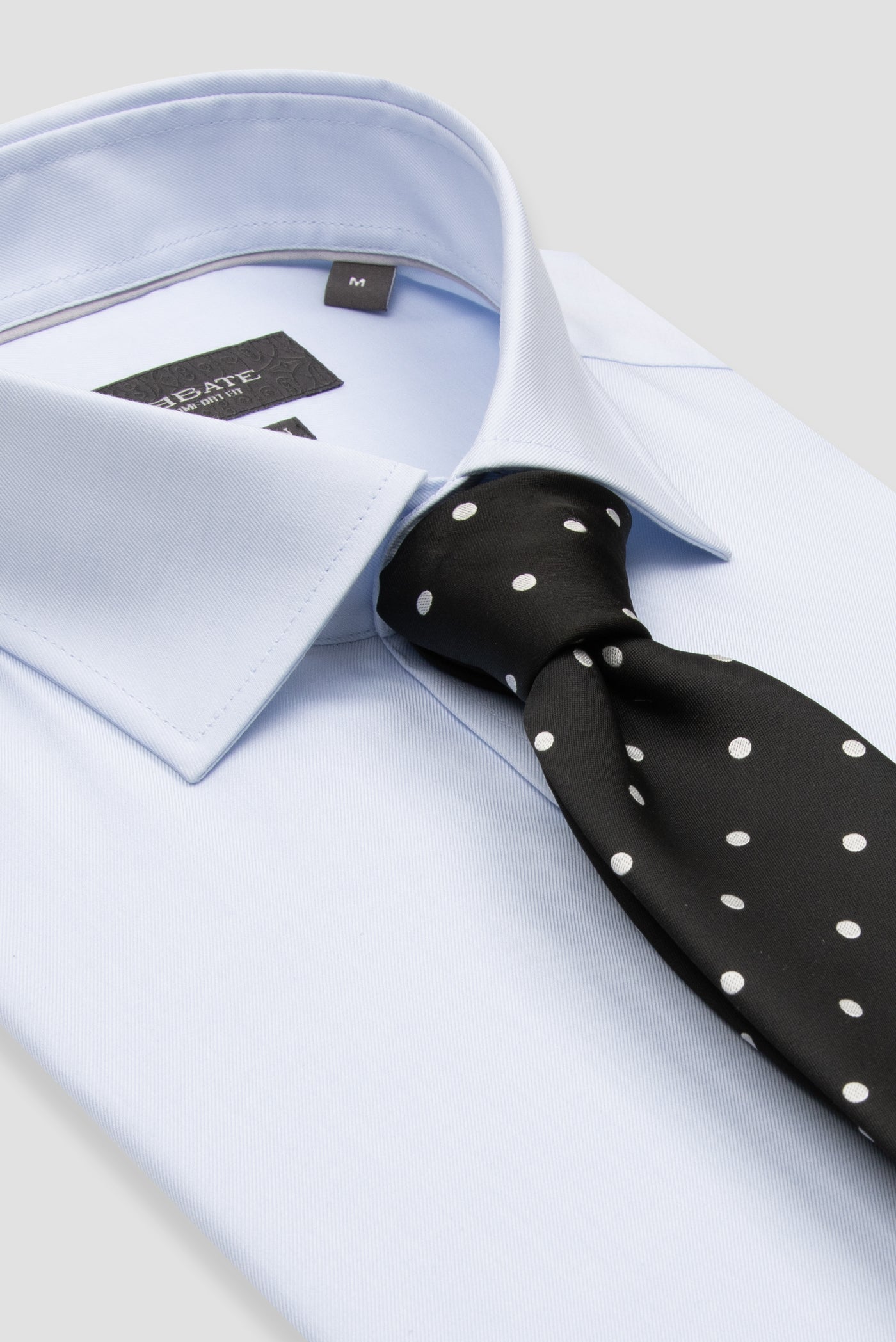 Abbate Fabio Non Iron Twill Pamuklu Comfort Fit Açık Mavi Klasik Yaka Erkek Düz Gömlek