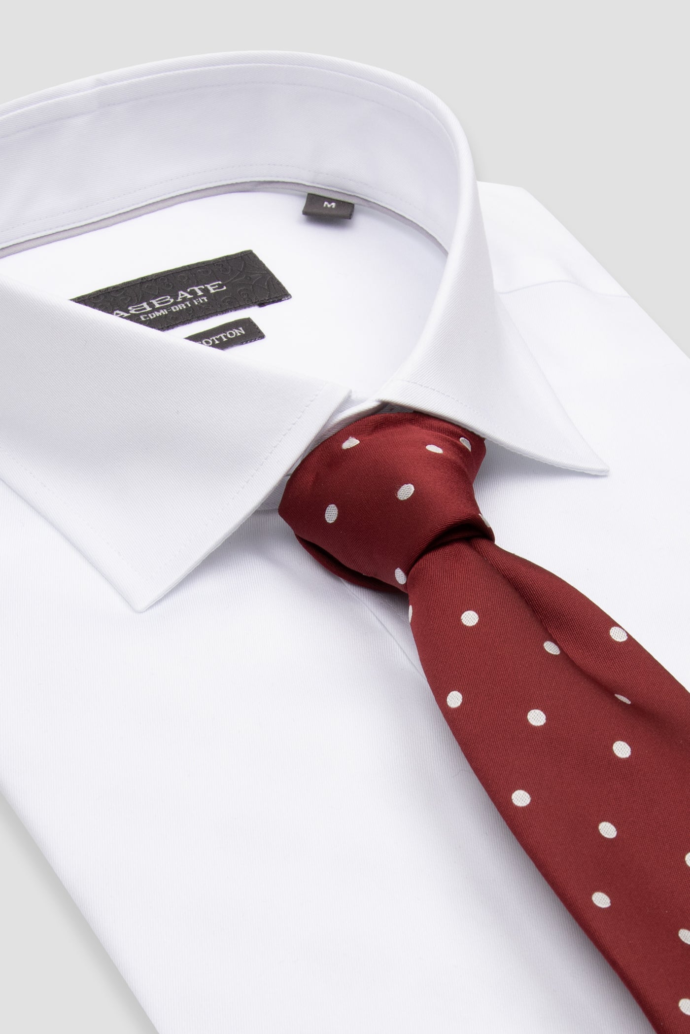 Abbate Fabio Twill Pamuklu Comfort Fit Beyaz Klasik Yaka Erkek Düz Gömlek