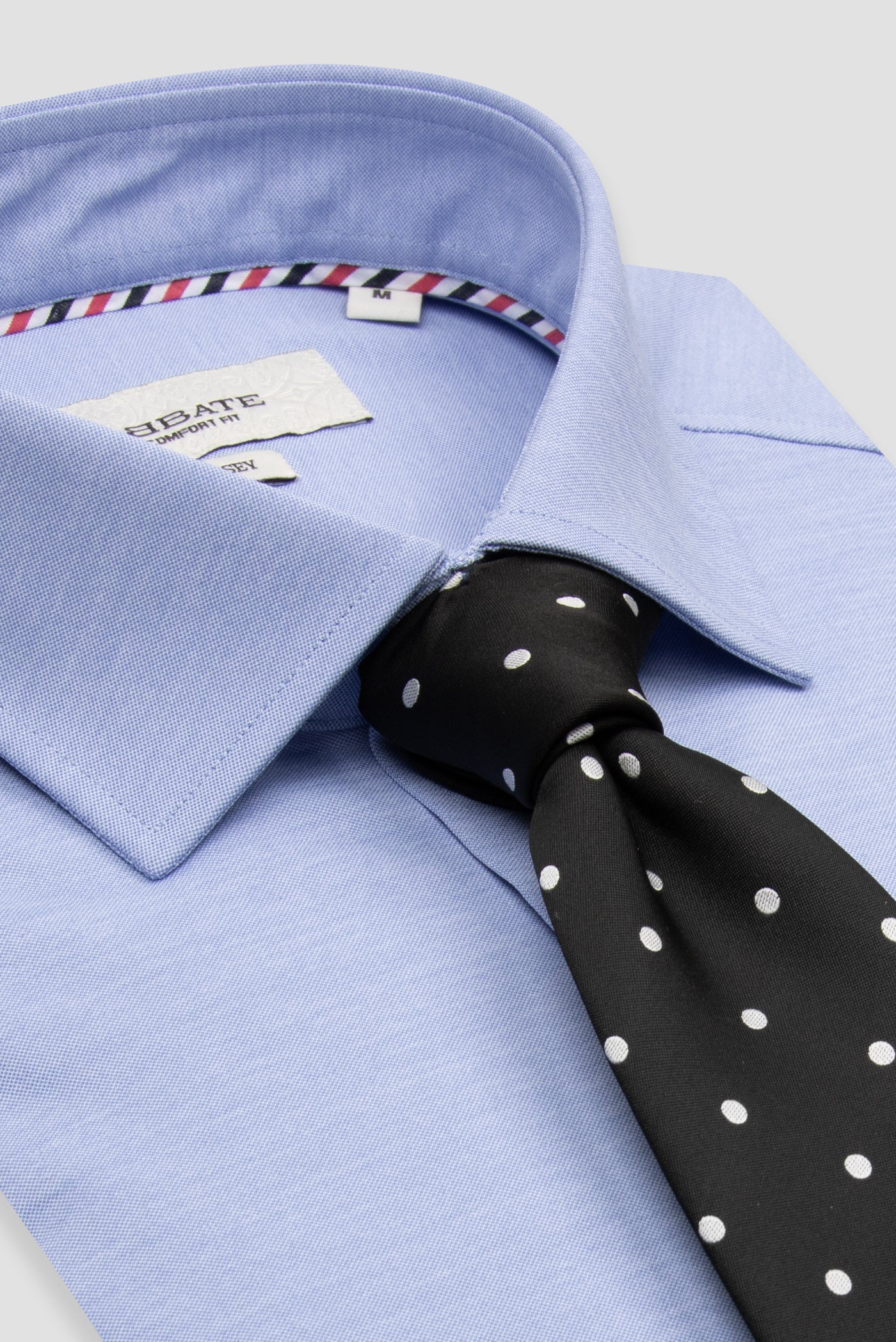 Abbate Rico Jersey Pamuk Karışımlı Comfort Fit Açık Mavi Klasik Yaka Erkek Düz Gömlek