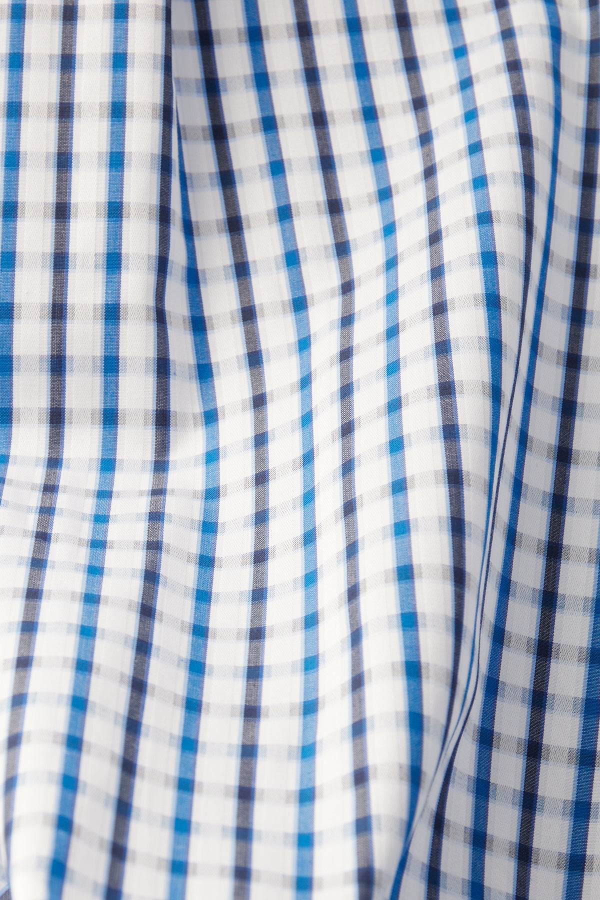 Abbate Aldo Armür Pamuklu Comfort Fit Açık Mavi Düğmeli Yaka Erkek Kareli Gömlek