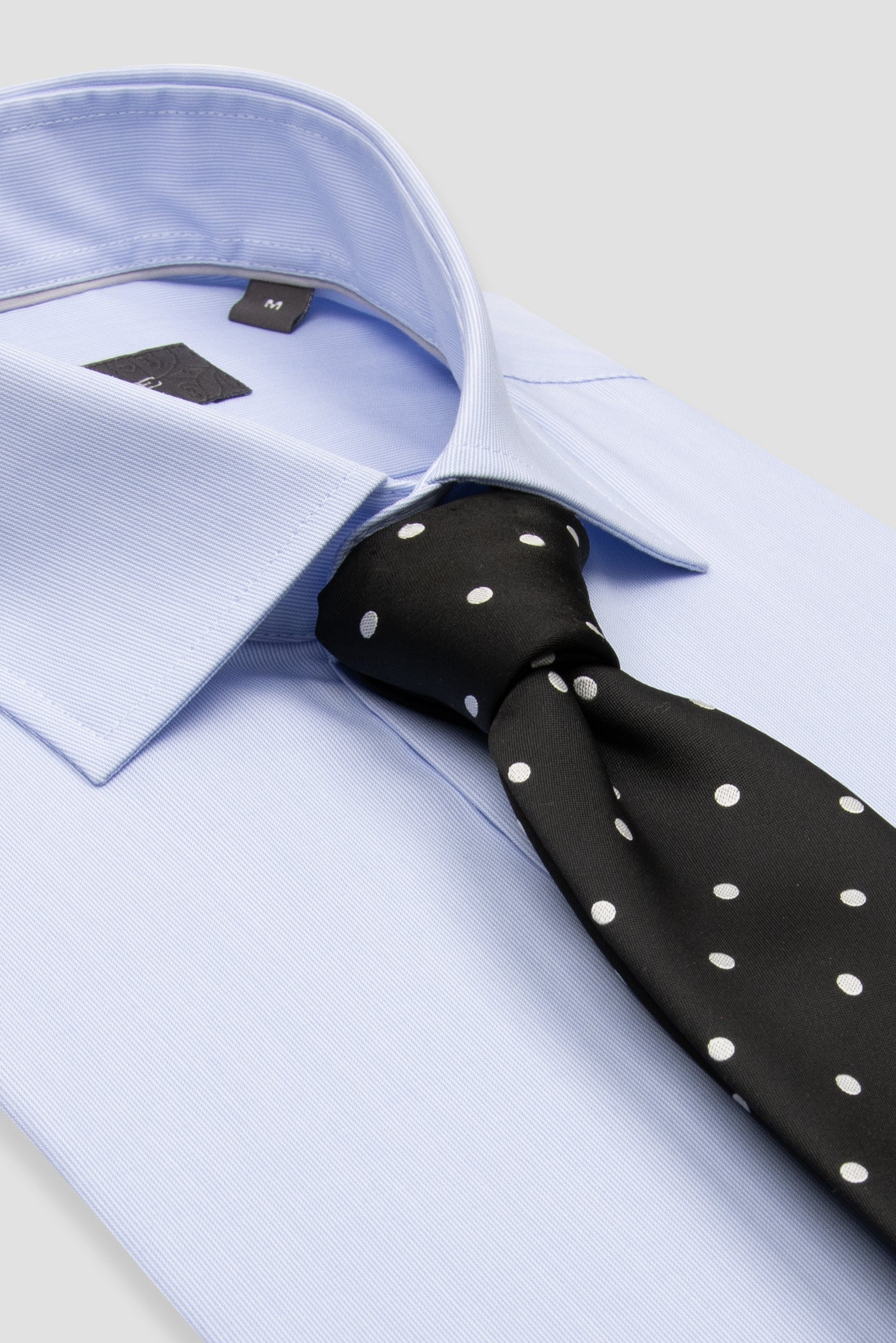 Abbate Donatello Non Iron Poplin Pamuklu Slim Fit Açık Mavi Klasik Yaka Erkek Çizgili Gömlek