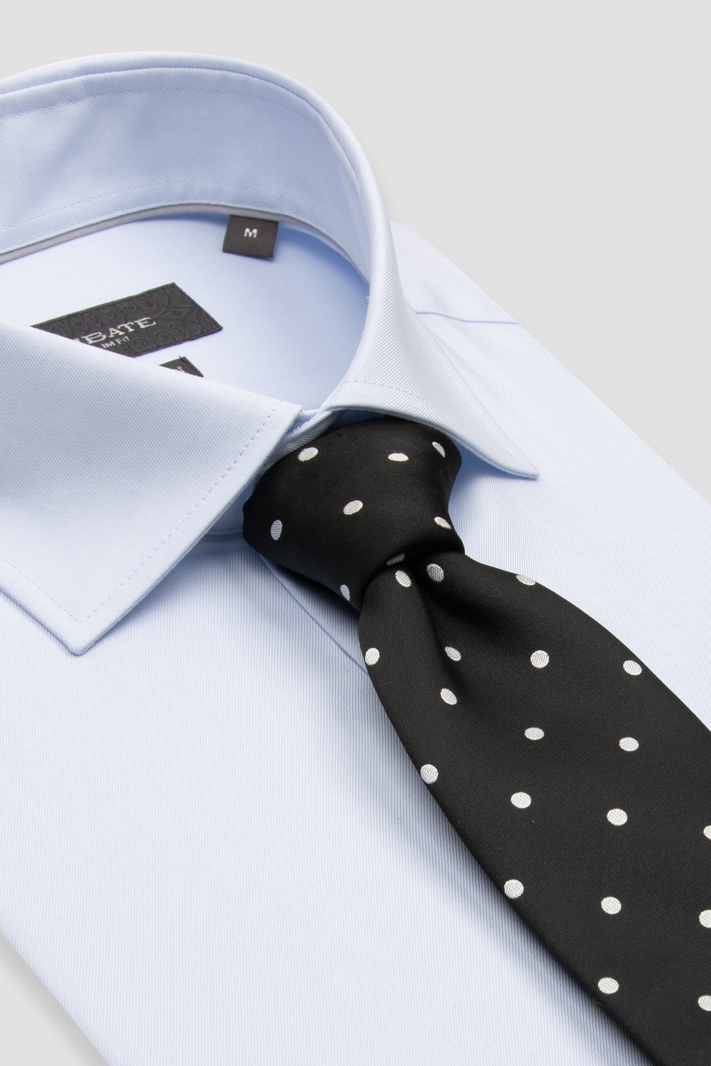 Abbate Donatello Non Iron Twill Pamuklu Slim Fit Açık Mavi Klasik Yaka Erkek Düz Gömlek