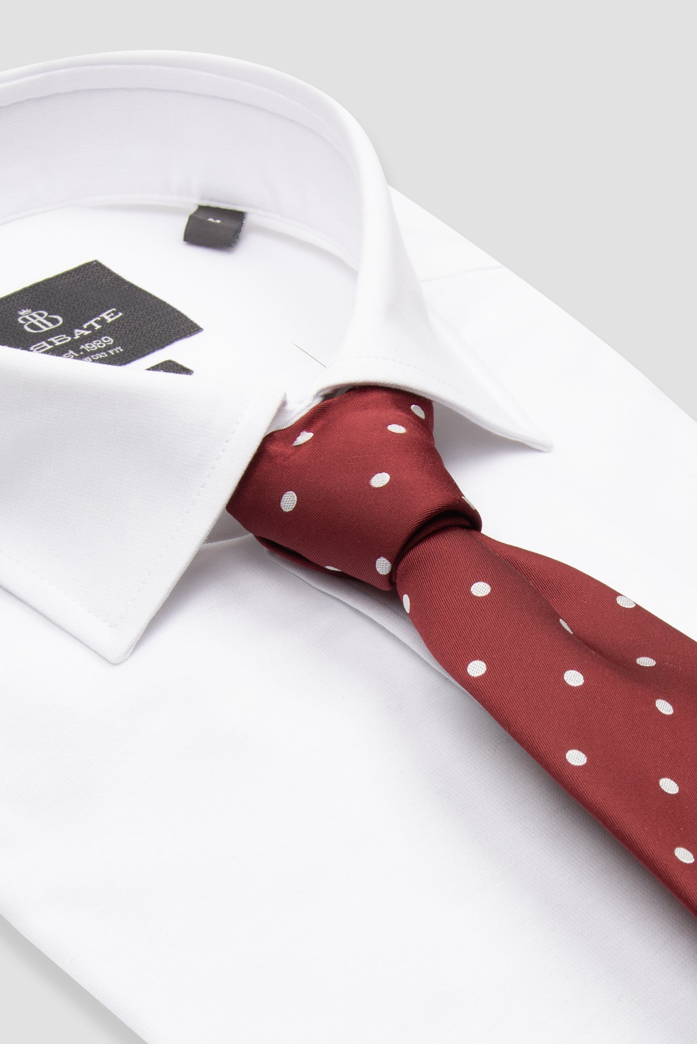 Abbate Floransa Örme Kumaş Pamuk Karışımlı Comfort Fit Beyaz Klasik Yaka Erkek Düz Gömlek