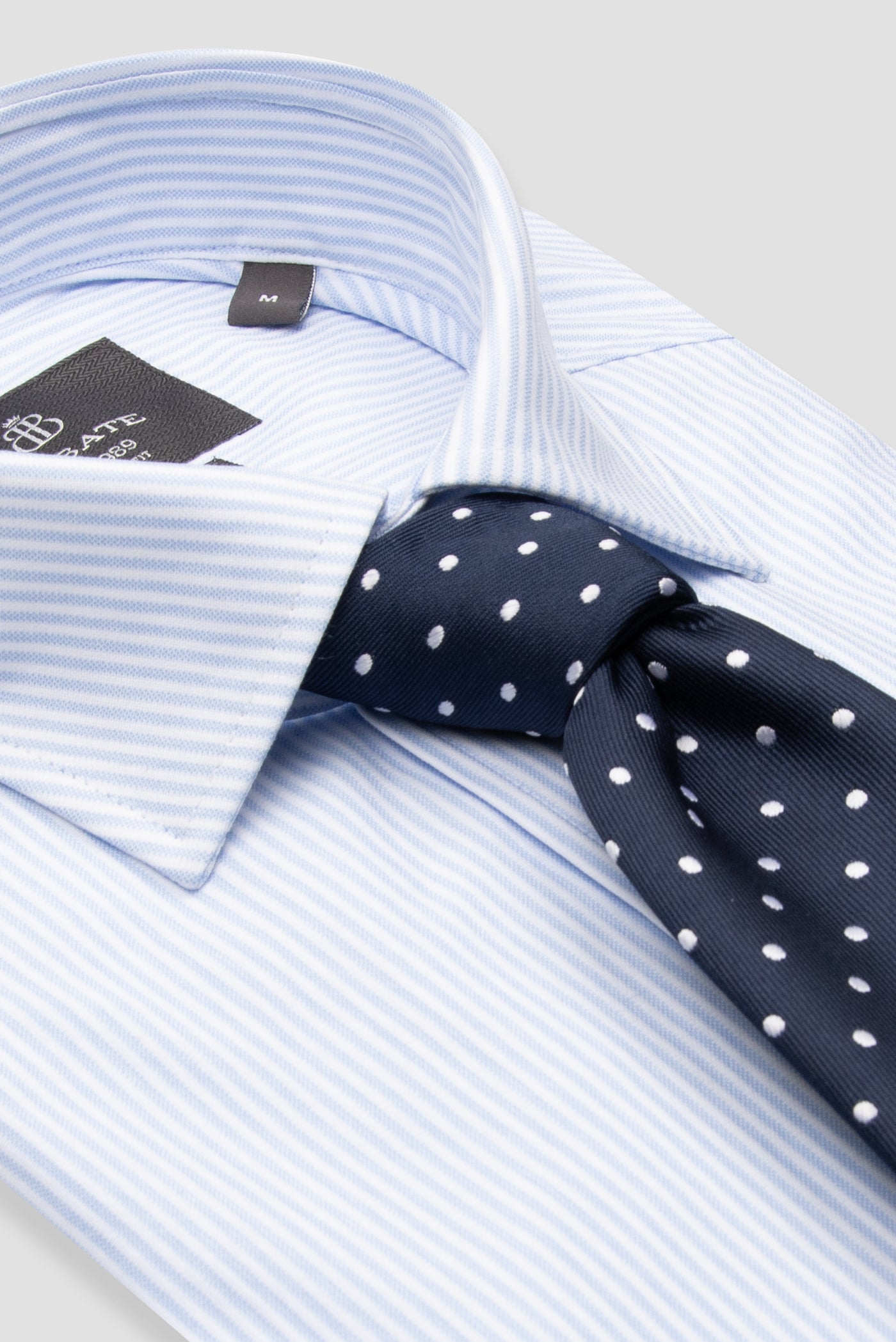 Abbate Floransa Örme Kumaş Pamuk Karışımlı Comfort Fit Açık Mavi Klasik Yaka Erkek Düz Gömlek