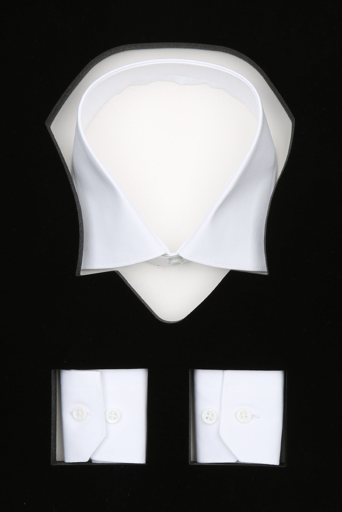 Abbate Sartoria Poplin Stretch Pamuk Karışımlı Slim Fit Beyaz İtalyan Yaka Erkek Düz Gömlek