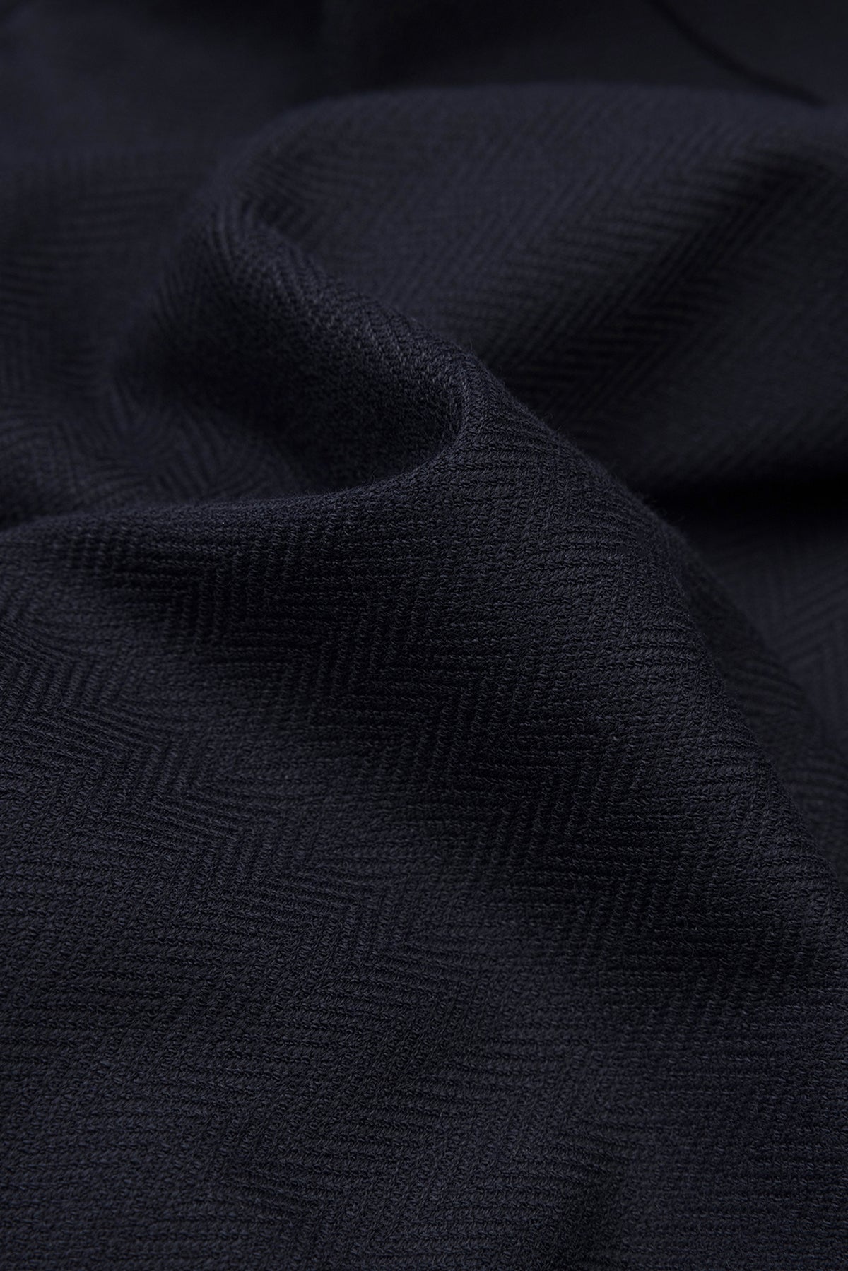 Abbate Verso Twill Overshirt Polyviskon Karışımlı Overshirt Fit Lacivert Klasik Yaka Erkek Çizgili Gömlek