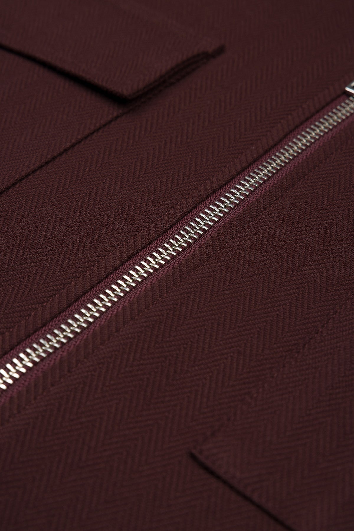 Abbate Verso Twill Overshirt Polyviskon Karışımlı Overshirt Fit Bordo Klasik Yaka Erkek Çizgili Gömlek