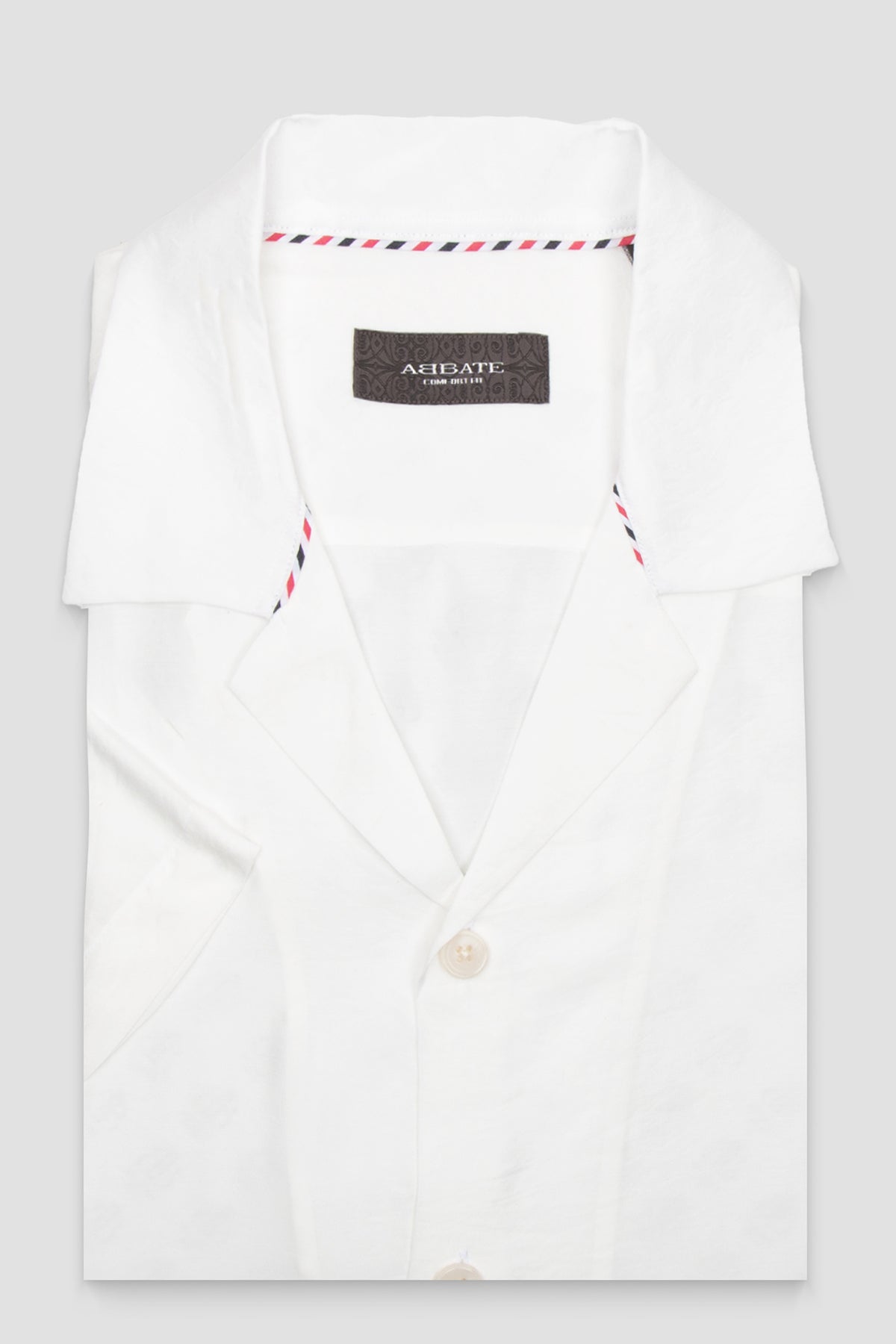 Abbate Capri Modal Modal Karışımlı Comfort Fit Ekru Apaş Yaka Erkek Düz Gömlek