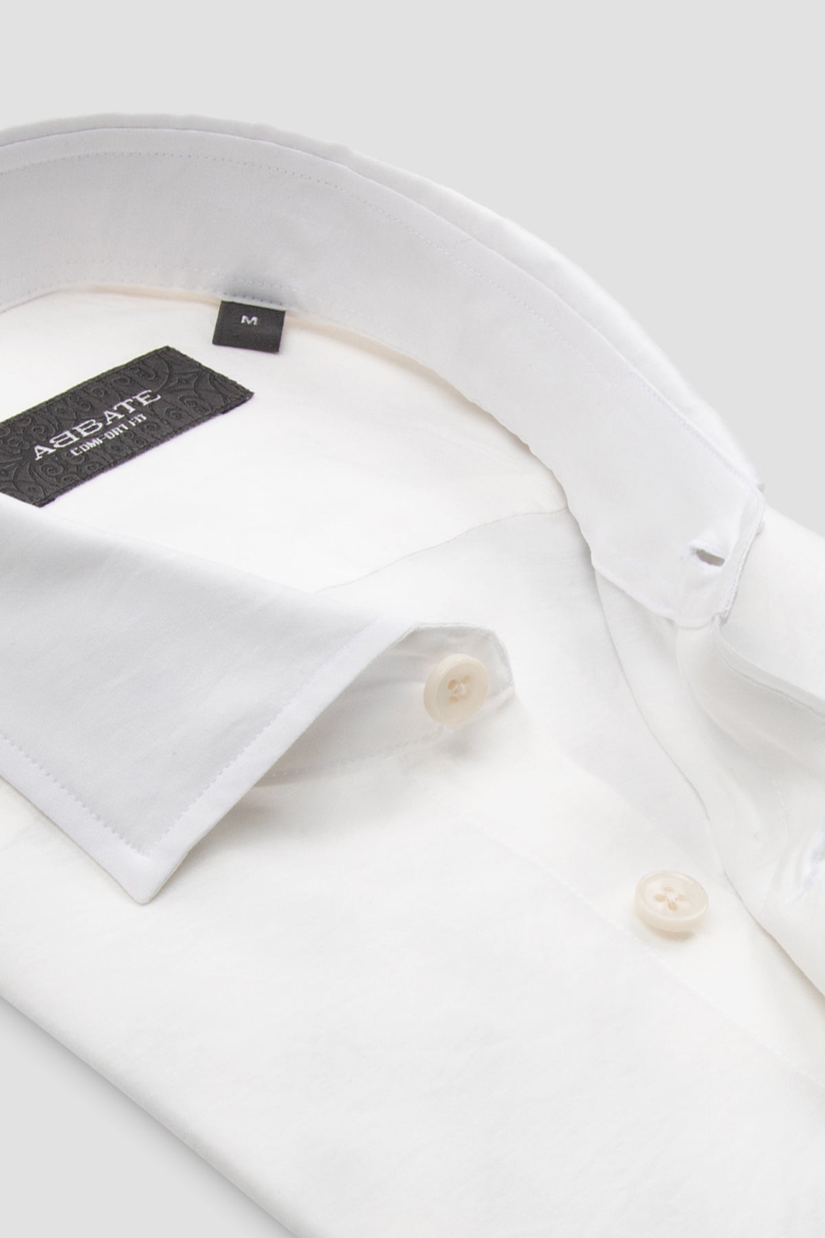 Abbate Como Modal Modal Karışımlı Comfort Fit Ekru Klasik Yaka Erkek Düz Gömlek
