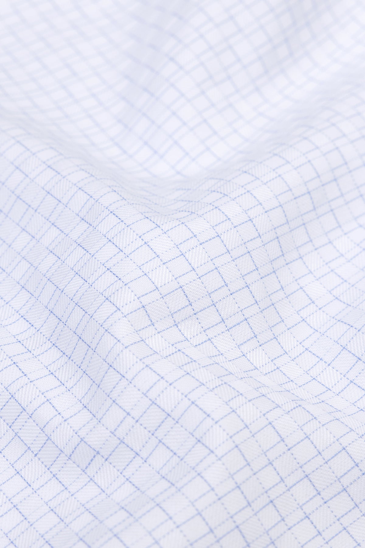 Abbate Sky Poplin Pamuklu Comfort Fit Açık Mavi Erkek Kareli Şort