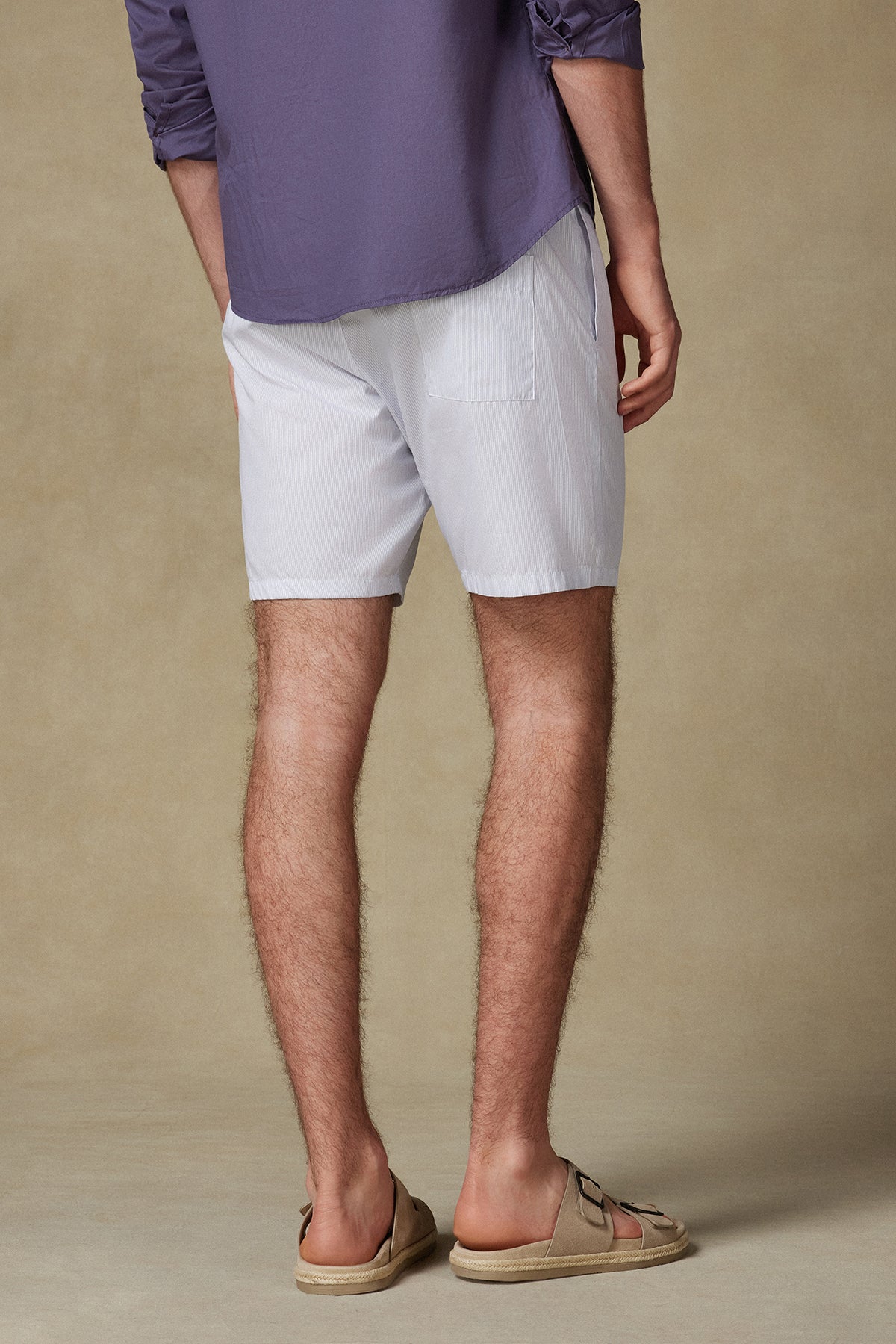 Abbate Sky Poplin Pamuklu Comfort Fit Açık Mavi Erkek Kareli Şort