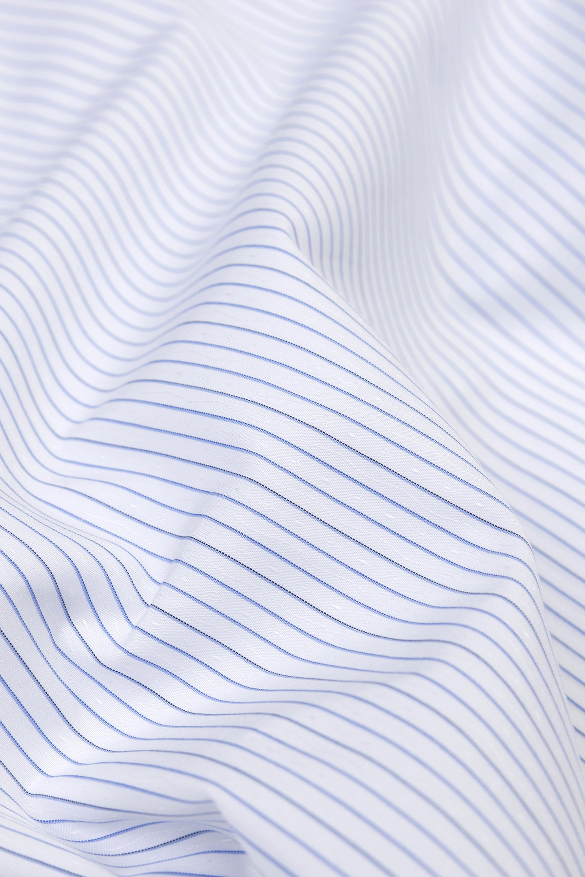 Abbate Sky Poplin Pamuklu Comfort Fit Açık Mavi Erkek Çizgili Şort