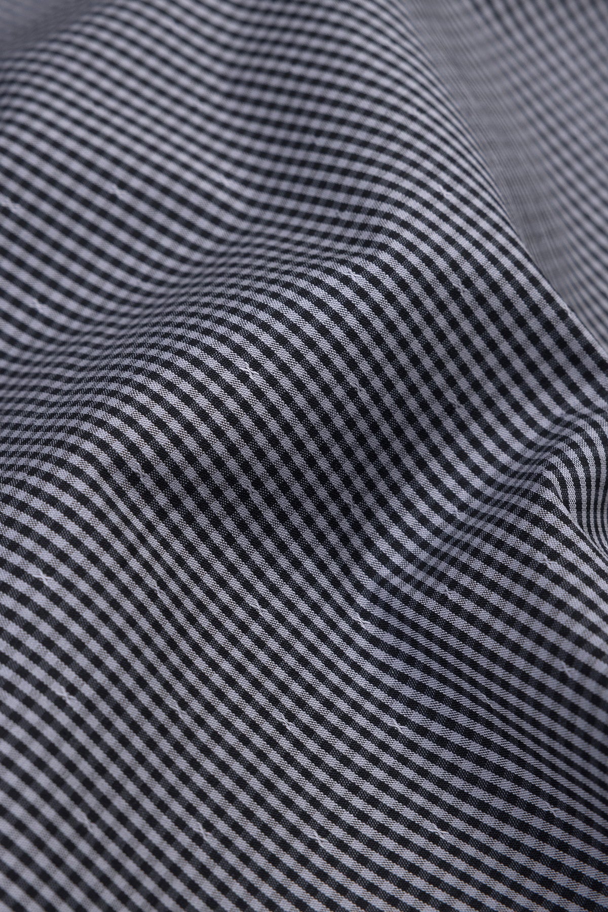 Abbate Sky Poplin Stretch Pamuk Karışımlı Comfort Fit Siyah Erkek Kareli Şort