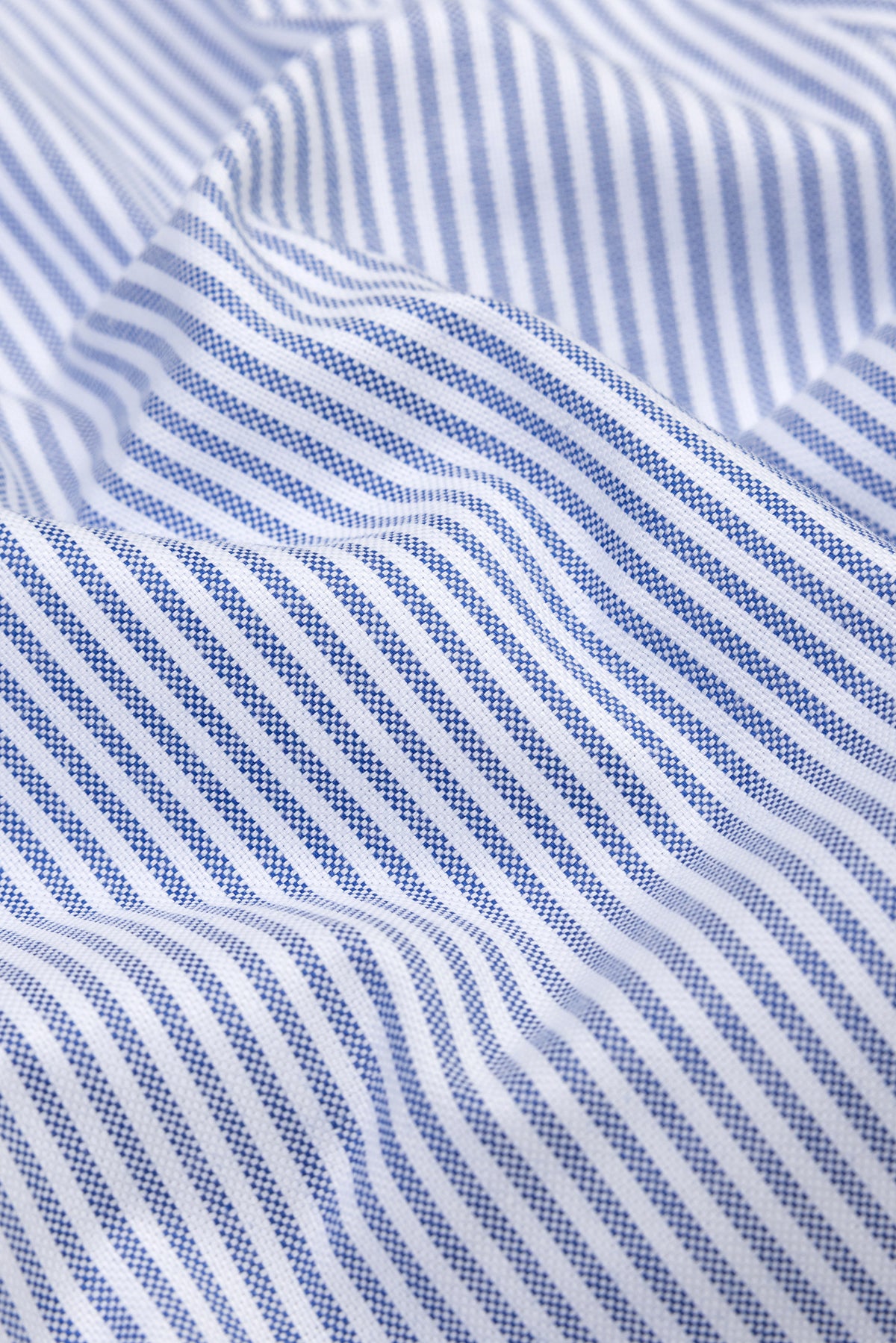 Abbate Sky Oxford Stretch Pamuk Karışımlı Comfort Fit Koyu Mavi Erkek Çizgili Şort