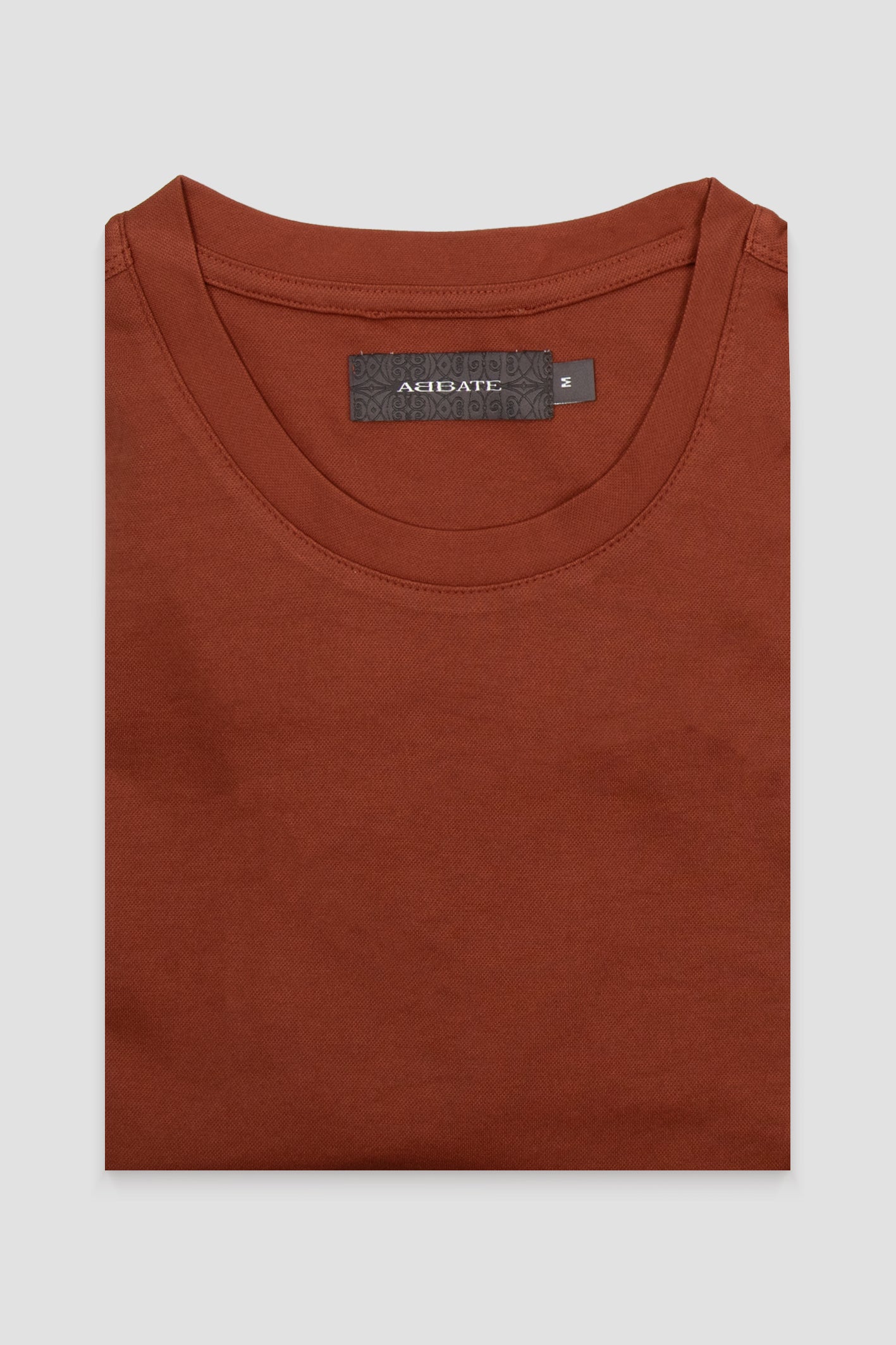 Abbate Palm Merserize Pamuklu Modern Fit Turuncu Bisiklet Yaka Erkek Düz Polo Shirt