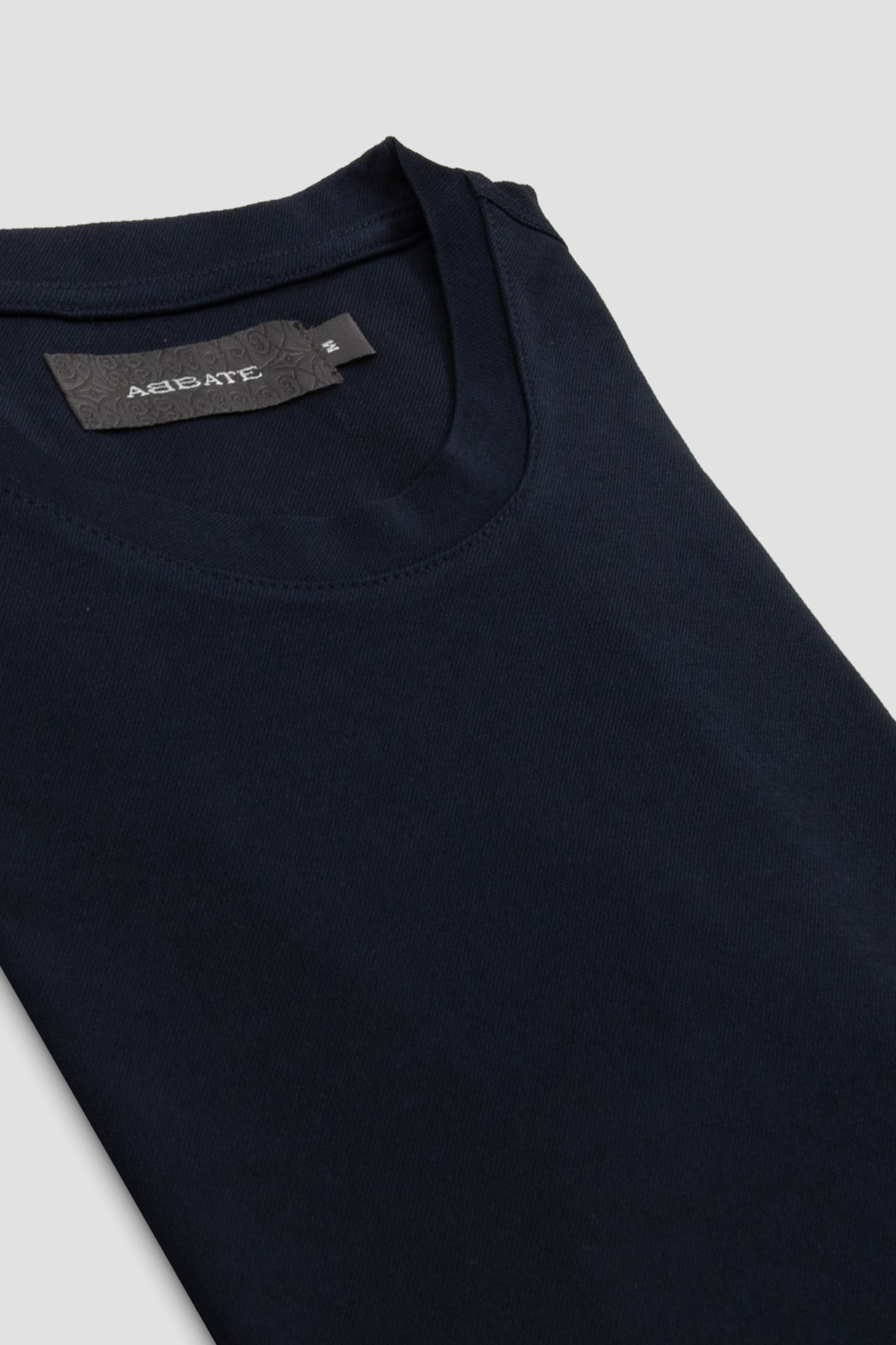 Abbate Palm Merserize Pamuklu Modern Fit Lacivert Bisiklet Yaka Erkek Düz Polo Shirt