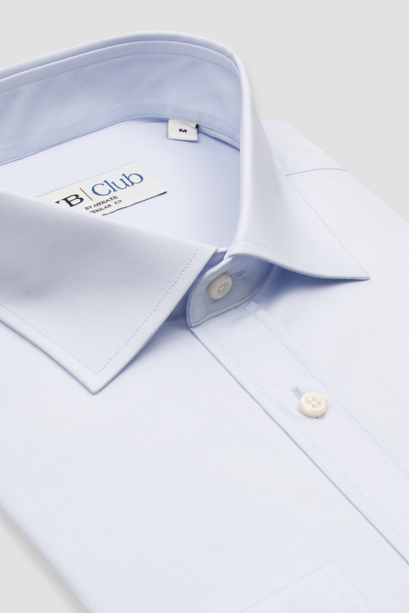 BB Club Lima Poplin Pamuk Polyester Regular Fit Açık Mavi Klasik Yaka Erkek Düz Gömlek