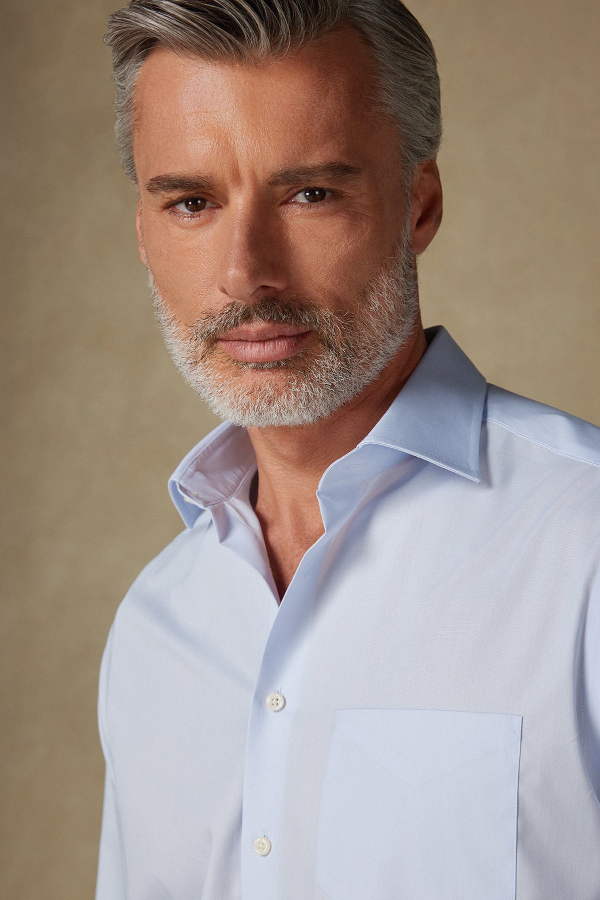 BB Club Lima Poplin Pamuk Polyester Regular Fit Açık Mavi Klasik Yaka Erkek Düz Gömlek