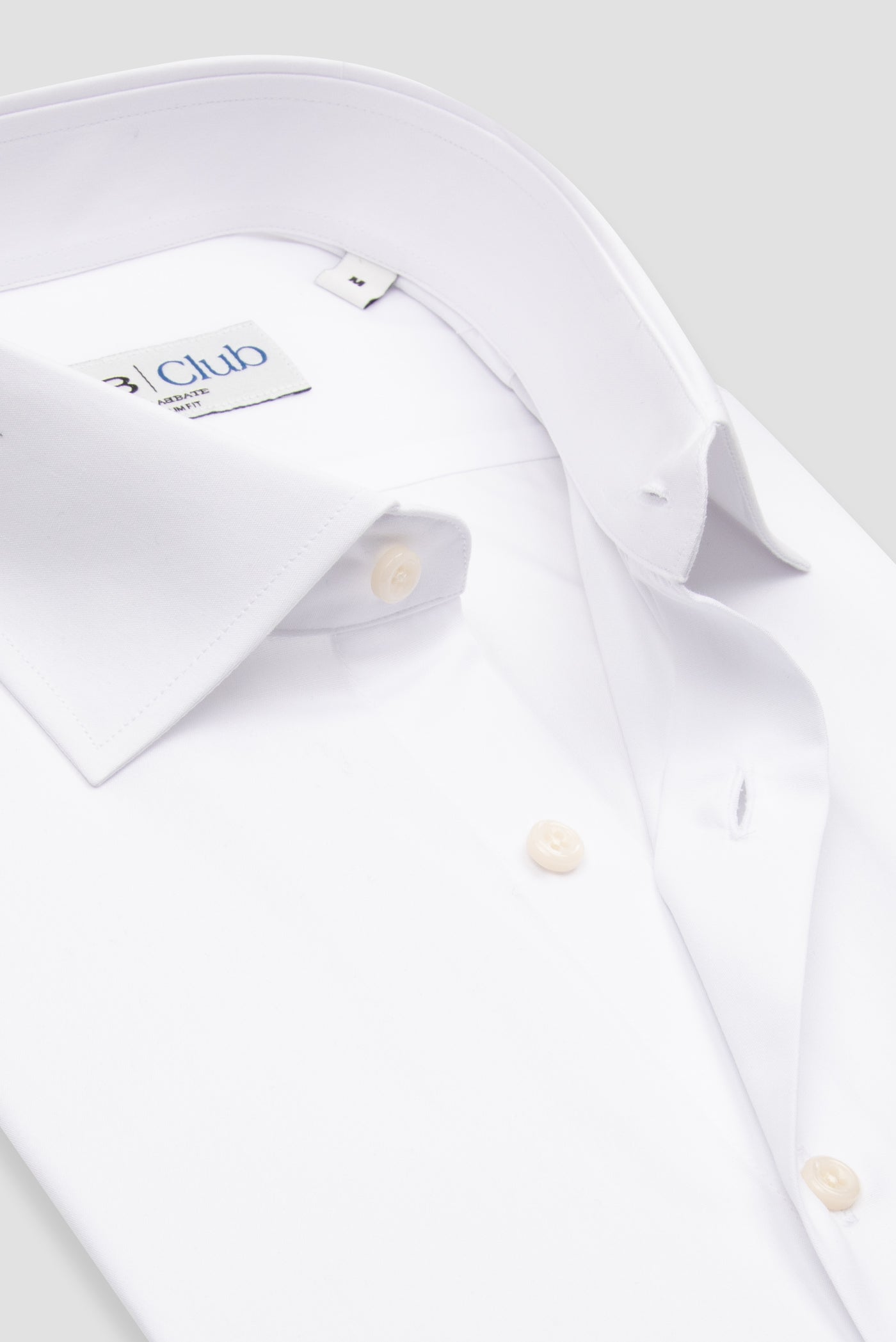 BB Club Oscar Poplin Pamuk Polyester Slim Fit Beyaz Klasik Yaka Erkek Düz Gömlek